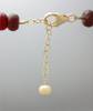 Click to view larger image of Ruby Faceted Quartz and pearl necklace (Image4)