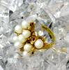 Click to view larger image of Ring  10K Yellow Bark Gold Freshwater Pearls  (Image8)