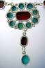 Click to view larger image of Sterling Silver Turquoise Coral Necklace Tibet (Image5)
