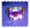Click to view larger image of 10K Gold Amethyst and Garnet Ring  (Image7)