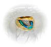 Click to view larger image of 18K Yellow Gold Diamonds & Opal Ring (Image2)