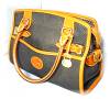 Click to view larger image of Black & Tan All Leather Dooney & Bourke Bag (Image2)