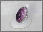 Click to view larger image of Ring Sterling Silver Purple Spiny Oyster  JOE TENORIO (Image1)