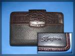 Click to view larger image of Brighton Black Tan leather Wallet Purse (Image1)