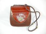 Click to view larger image of Brighton crossbody Moc Croc vintage (Image3)