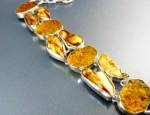 Gold Biwa Pearls Druzy Sterling Silver Bracelet