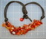 Click to view larger image of Carnelian and Leather Bead Necklace (Image3)