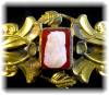 Click to view larger image of Antique Cameo Gold Plate Bangle bracelet (Image6)