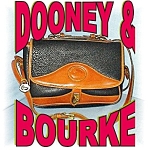 Dooney & Bourke Black /Tan  Leather Bag