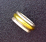 Sterling Silver Brass Band Rings