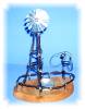 Click to view larger image of HAND MADE WIND MILL SCULPTURE, BARBED WIRE... (Image5)