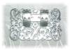 Click to view larger image of VINTAGE SILVERTONE FILIGREE SHOE CLIPS...... (Image3)