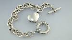 LAGOS Sterling Silver Heart Charm Toggle Bracelet