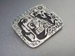 Click to view larger image of Pewter Designer Alice Seeley Abstract Brooch 2000 (Image3)