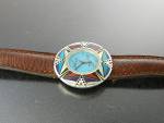 Click to view larger image of Wristwatch Sterling Silver Turquoise Inlay SURRISI (Image3)