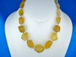 Click to view larger image of Citrine Faceted Bead Necklace Sterling Silver (Image4)