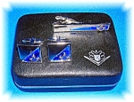 Click to view larger image of MASONIC Tie Clip and Cuff Links Original FOSTER Box (Image1)