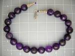 Amethyst GenuinFaceted 19 Inch Sterling Silver Necklace