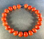 Click to view larger image of Apple Coral 18mm Bead Necklace 16 Inches (Image2)