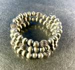 Click to view larger image of Navajo Pearls Sterling Silver Memory Coil Bracelet (Image2)