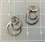 Click to view larger image of Taxco Mexico Sterling Silver Hook Hoops Earrings RLM (Image3)