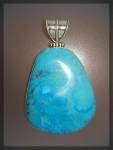 Pendant Turquoise Sterling Silver Large