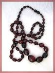 Click to view larger image of Necklace Cherry Amber Graduated Opera Length .......... (Image6)