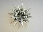 Click to view larger image of Crystal Silver Tone Starburst Pin (Image5)