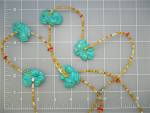 Click to view larger image of Navajo Hand Carved Turquoise Frogs Coral Heishi Necklac (Image4)