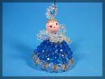Vintage hand made angel ornament with safty pins