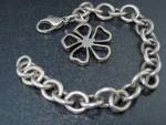 Tiffany & Co Sterling Silver Flower Charm Bracelet