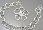 Click to view larger image of Tiffany & Co Sterling Silver Flower Charm Bracelet (Image5)