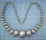 Click to view larger image of Navaho Pearls Sterling Silver Old Pawn Necklace 112 Gra (Image3)