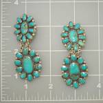 Click to view larger image of Federico Jimenez Sterling Silver Kingman Turquoise Clip (Image4)
