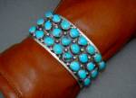 Click to view larger image of Kingman Turquoise Sterling Silver  R V 76 Grams (Image2)