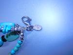 Click to view larger image of SILPADA Turquoise & Crystals Sterling Silver 4 Strand  (Image4)