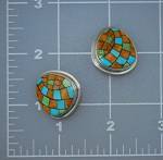 Click to view larger image of Navajo Gaspeite Spiny Oyster Turquoise Sterling Silver  (Image5)
