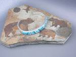 Click to view larger image of Calvin Begay Turquoise Opal Onyx Inlay Cuff Native Amer (Image7)