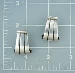 Click to view larger image of James Avery Sterling Silver Omega Clip Earrings Retired (Image3)