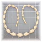 Click to view larger image of Bone Ivory Graduated Twist Clasp Necklace  (Image3)