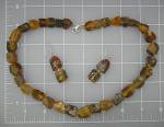 Click to view larger image of Amber Necklace  Earrings Chiapas Mexico Sterling Silver (Image3)