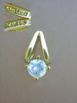 Click to view larger image of 14K Gold Electroplate & CZ Pendant (Image2)