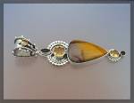 Click to view larger image of Pendant Citrine Mookeite Amethyst Sterling Silver (Image2)