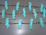 Click to view larger image of Native American Carved Turquoise Heishi Necklace (Image6)