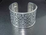 Click to view larger image of Silpada Sterling Silver Filigree Cuff Bracelet Retired (Image2)