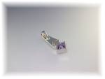 Click to view larger image of Pendant Sterling Silver Opal CZ Amethyst (Image4)