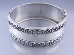 Click here to enlarge image and see more about item 662001377: Antique Silver Bracelet Birminghan 1884 England