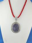 Click to view larger image of Pendant Russian Charoite Sterling Silver M.Spencer USA (Image5)