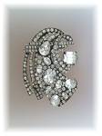 Click to view larger image of Brooch Fur Clip EISENBERG Sterling Silver Crystal (Image4)