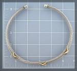 Click to view larger image of  Necklace 14K Sterling Silver David Yurman Look Collar (Image6)